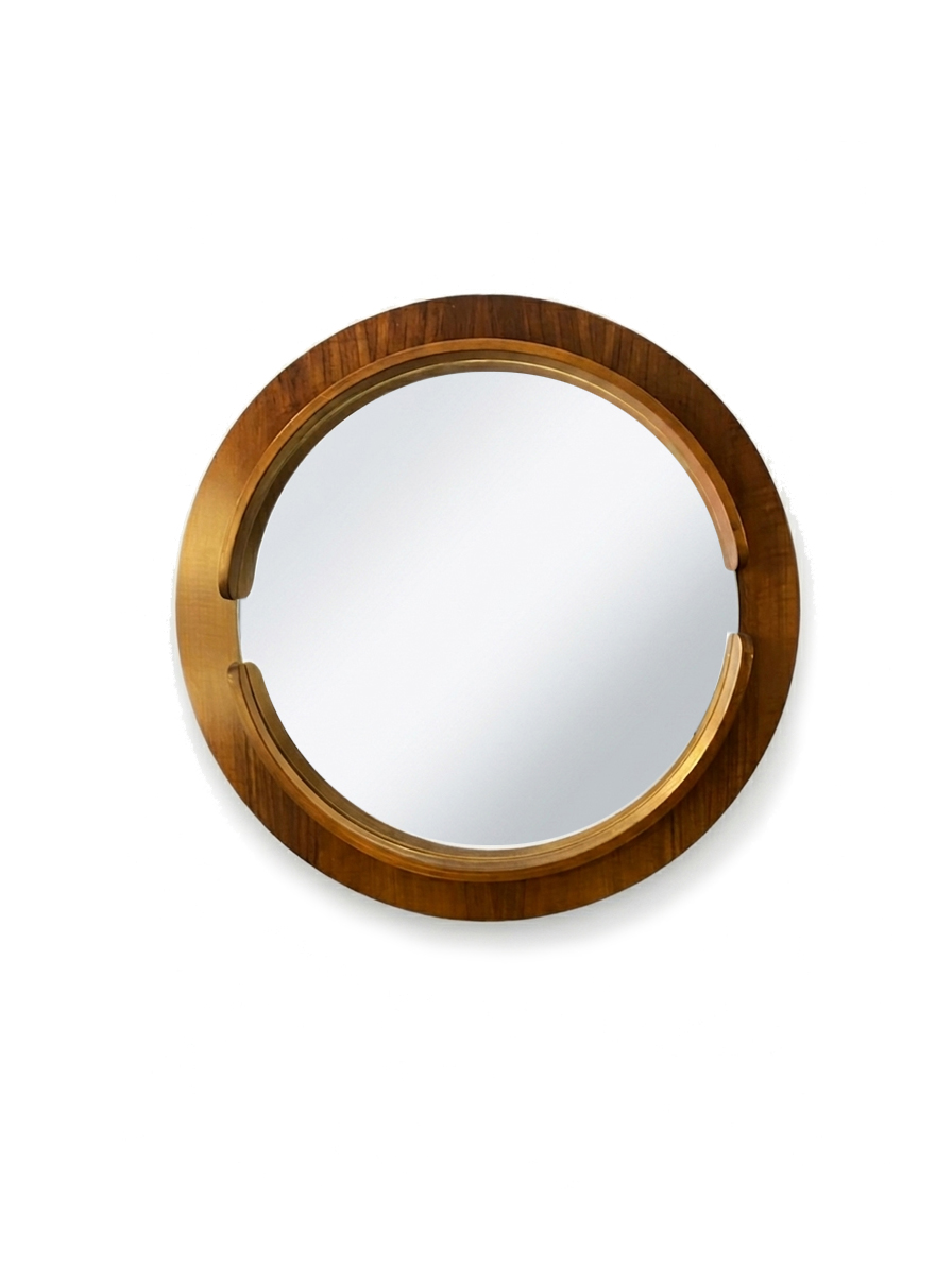 Grande specchio in legno anni 70